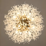 Contemporary Starburst Crystal Chandelier Adjustable Height Image - 16