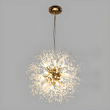 Contemporary Starburst Crystal Chandelier Adjustable Height Image - 17