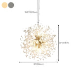 Contemporary Starburst Crystal Chandelier Adjustable Height Image - 21