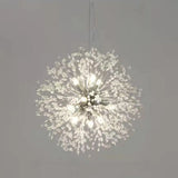 Contemporary Starburst Crystal Chandelier Adjustable Height Image - 7