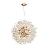 Contemporary Starburst Crystal Chandelier Adjustable Height Image - 5