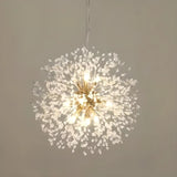 Contemporary Starburst Crystal Chandelier Adjustable Height Image - 11