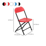 Contemporary Steel Frame Foldable Plastic Office Chairs #size