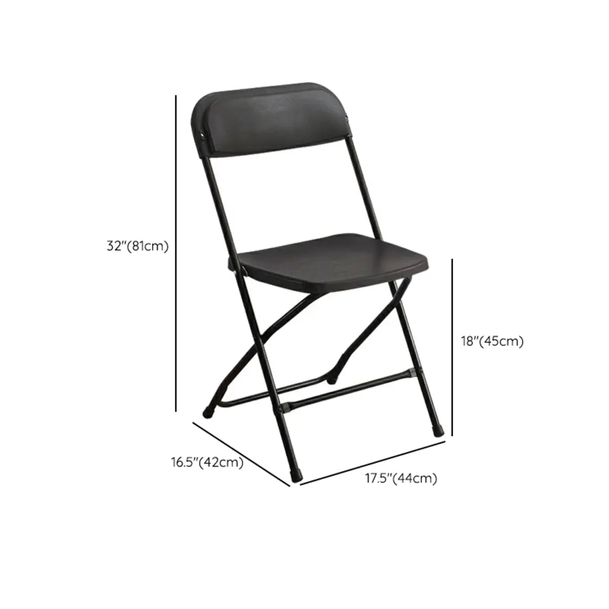 Contemporary Steel Frame Foldable Plastic Office Chairs Image - 15