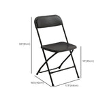 Contemporary Steel Frame Foldable Plastic Office Chairs Image - 15