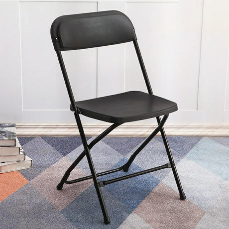 Contemporary Steel Frame Foldable Plastic Office Chairs Image - 2