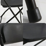 Contemporary Steel Frame Foldable Plastic Office Chairs Image - 8