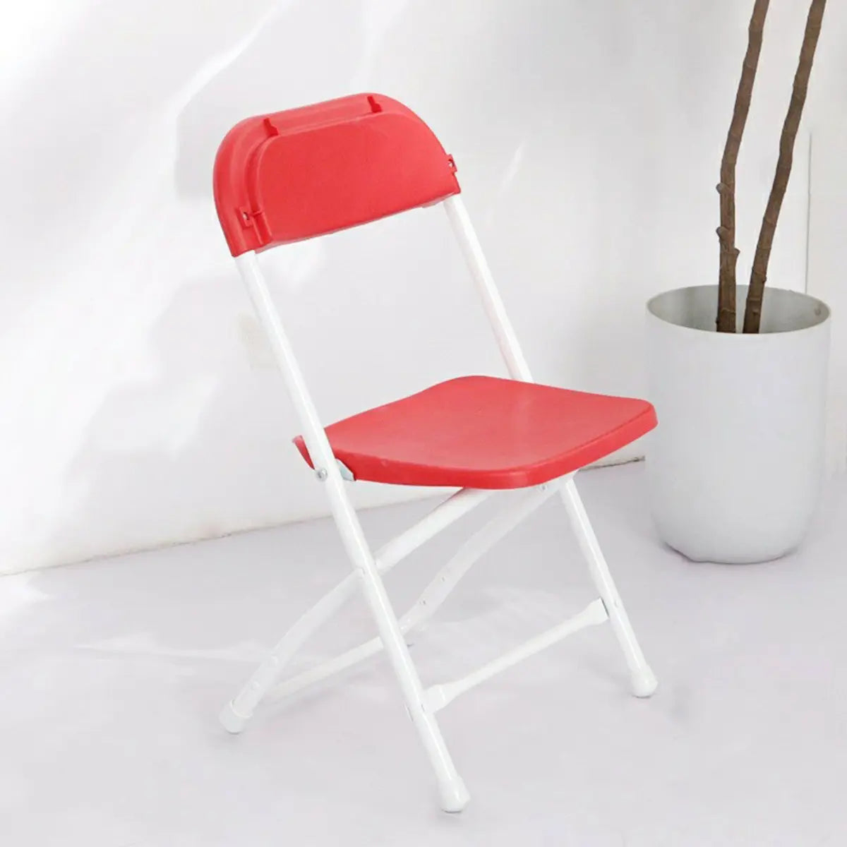 Contemporary Steel Frame Foldable Plastic Office Chairs Image - 9