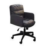 Contemporary Swivel Leather Office Chair with Wheels Image - 24