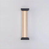 Contemporary Vertical Metal Exterior Black Wall Light Image - 11