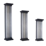 Contemporary Vertical Metal Exterior Black Wall Light Image - 12