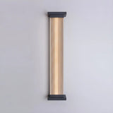 Contemporary Vertical Metal Exterior Black Wall Light Image - 13