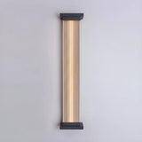 Contemporary Vertical Metal Exterior Black Wall Light Image - 16