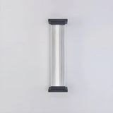 Contemporary Vertical Metal Exterior Black Wall Light Image - 20