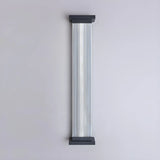 Contemporary Vertical Metal Exterior Black Wall Light Image - 8