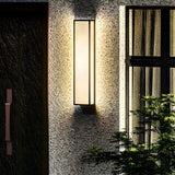 Contemporary Vertical Metal Resin External Wall Light Image - 10