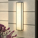 Contemporary Vertical Metal Resin External Wall Light Image - 3