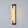 Contemporary Vertical Rectangle Black Alabaster Wall Lamp Image - 7