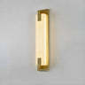 Contemporary Vertical Rectangle Black Alabaster Wall Lamp Image - 8