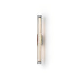 Contemporary Vertical Ribbed Glass Wall Sconce Image - 3