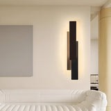 Contemporary Vertical Tiered Wall Sconce Image - 1