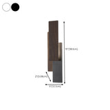 Contemporary Vertical Tiered Wall Sconce #size