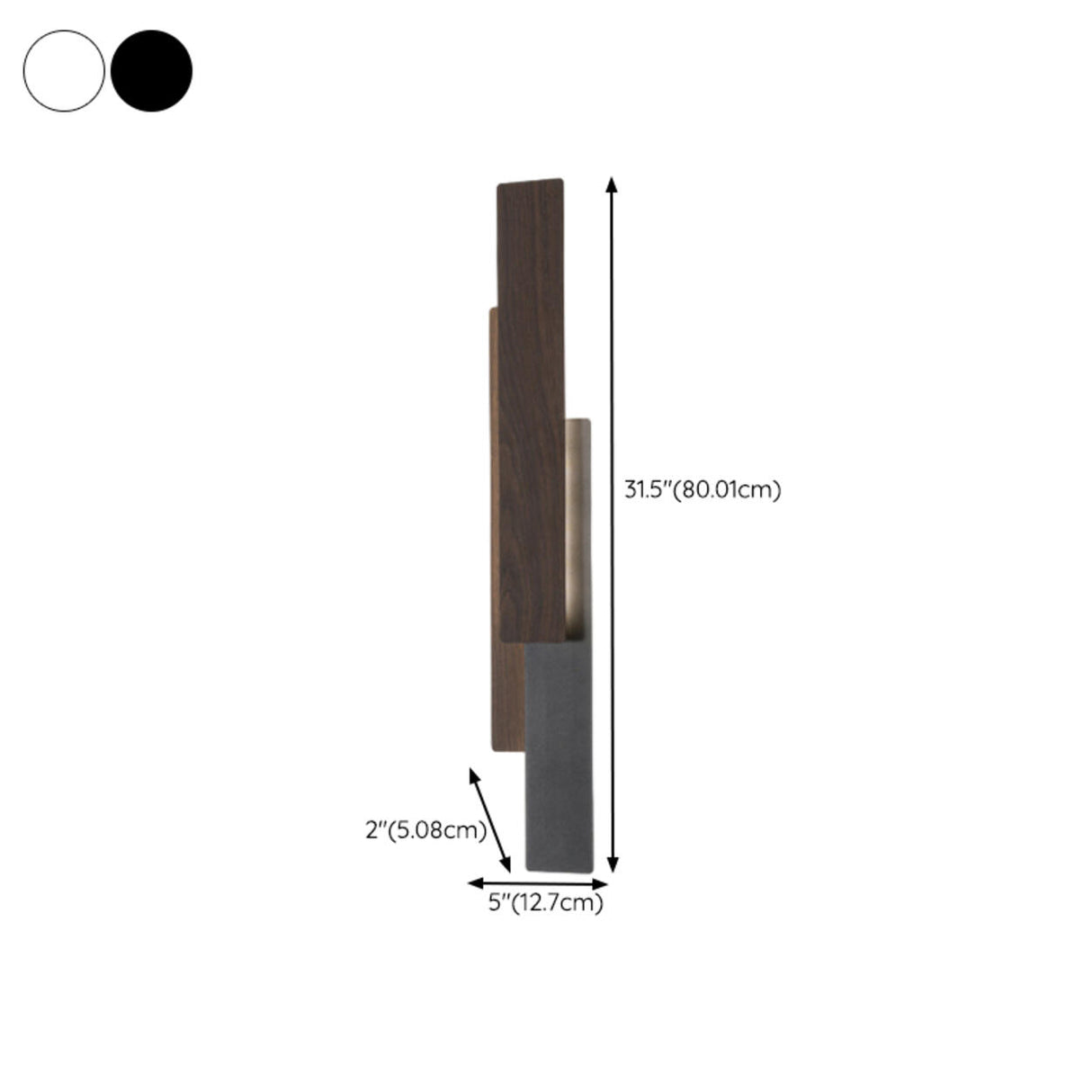 Contemporary Vertical Tiered Wall Sconce Image - 19