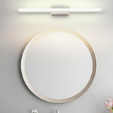 Contemporary White Linear LED Vanity Light Fixture Image - 3