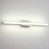 Contemporary White Linear LED Vanity Light Fixture Image - 4