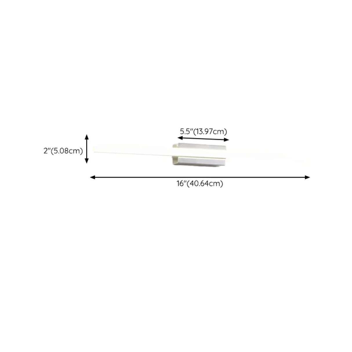 Contemporary White Linear LED Vanity Light Fixture 