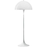 Contemporary White Mushroom Metal LED Floor Lamp Image - 5