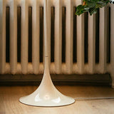 Contemporary White Mushroom Metal LED Floor Lamp Image - 7