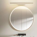 Contemporary White Oval LED Bathroom Vanity Light Image - 6