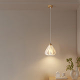 Contemporary White Petal Acrylic Pendant Light Image - 3