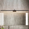 Contemporary White Rectangular LED Metal Vanity Light Image - 10