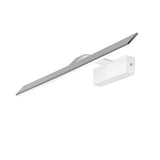 Contemporary White Rectangular LED Metal Vanity Light Image - 5