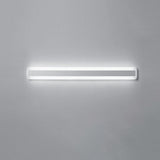 Contemporary White Rectangular LED Vanity Light Image - 10