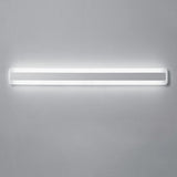 Contemporary White Rectangular LED Vanity Light Image - 14