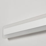 Contemporary White Rectangular LED Vanity Light Image - 18