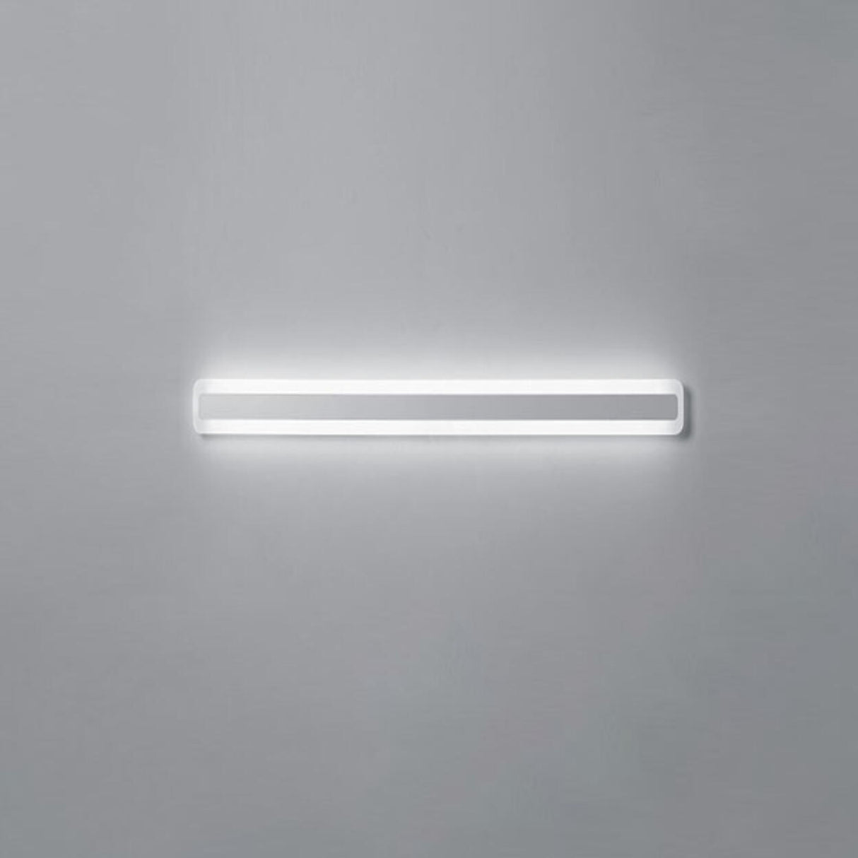 Contemporary White Rectangular LED Vanity Light Image - 6