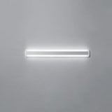 Contemporary White Rectangular LED Vanity Light Image - 6