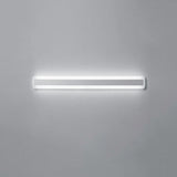 Contemporary White Rectangular LED Vanity Light Image - 8