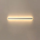 Contemporary White Rectangular LED Vanity Light Image - 9