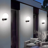 Contemporary White Square Glass Outdoor Wall Sconce Image - 8