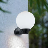 Contemporary White Square Glass Outdoor Wall Sconce Image - 9