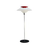 Contemporary White Tiered Cone Shade Floor Lamp Image - 2