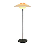 Contemporary White Tiered Cone Shade Floor Lamp Image - 6