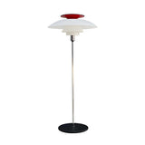 Contemporary White Tiered Cone Shade Floor Lamp Image - 7