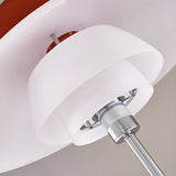 Contemporary White Tiered Cone Shade Floor Lamp Image - 9