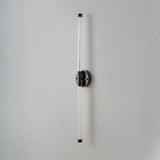 Contemporary White Vertical Wall Vanity Light Image - 8